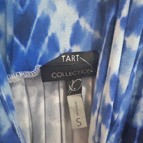 NWOT Tart Womens Sleeveless Maxi Maternity Dress Blue Tie Dye Double V-Neck - Picture 5 of 5